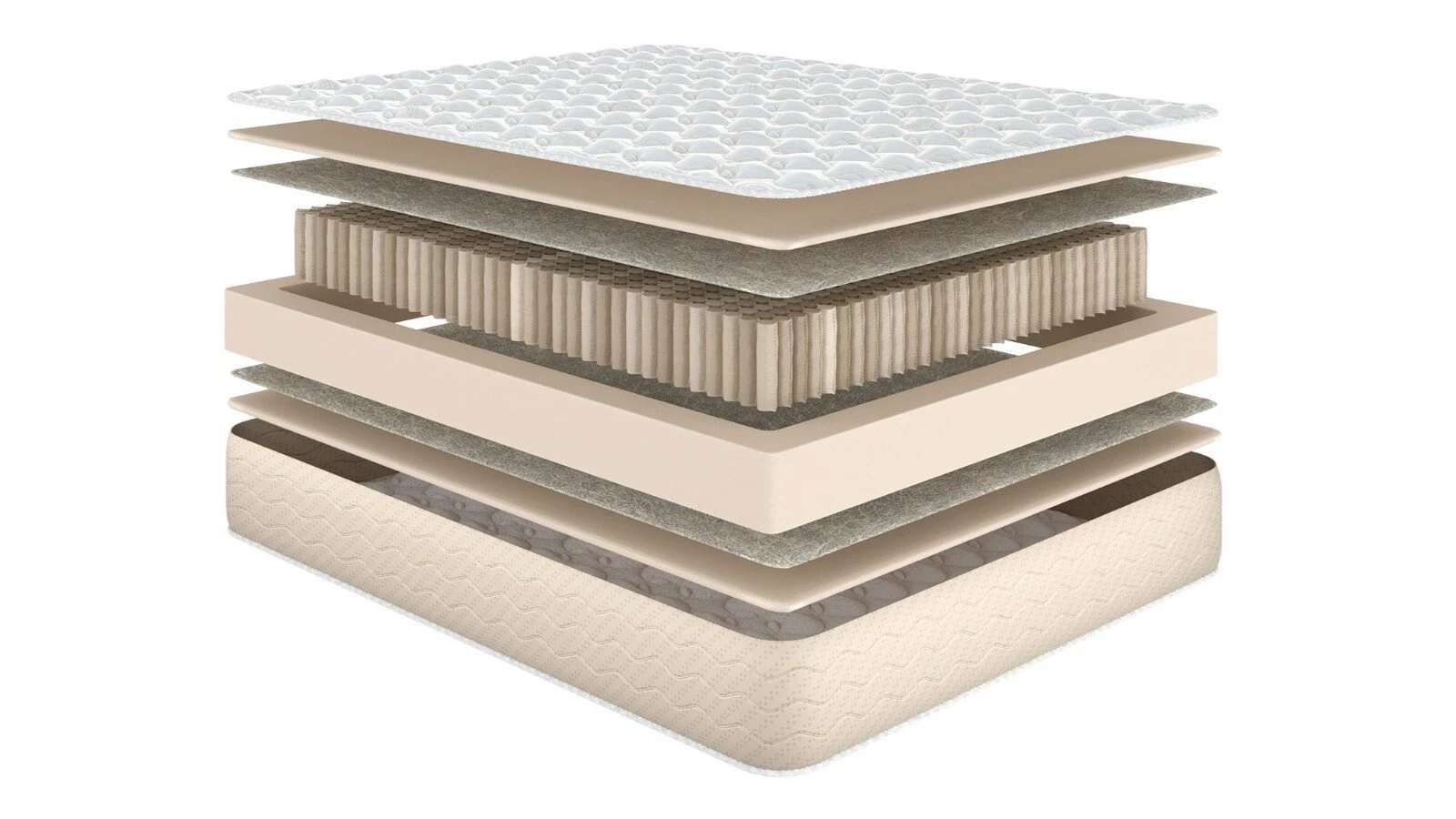 Комплект Матрас Family Comfort + Чехол Protect-a-Bed Simple Askona изображение товара - 1 - большое изображение